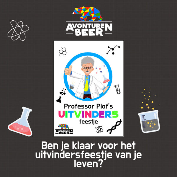 uitvindersfeestje professor plof