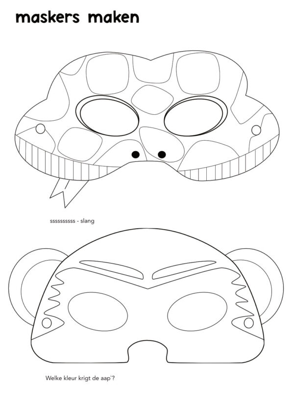 maskers maken dieren