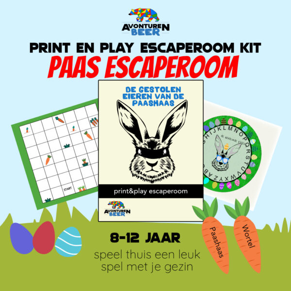 Escaperoom voor Pasen: De Gestolen Eieren van de Paashaas